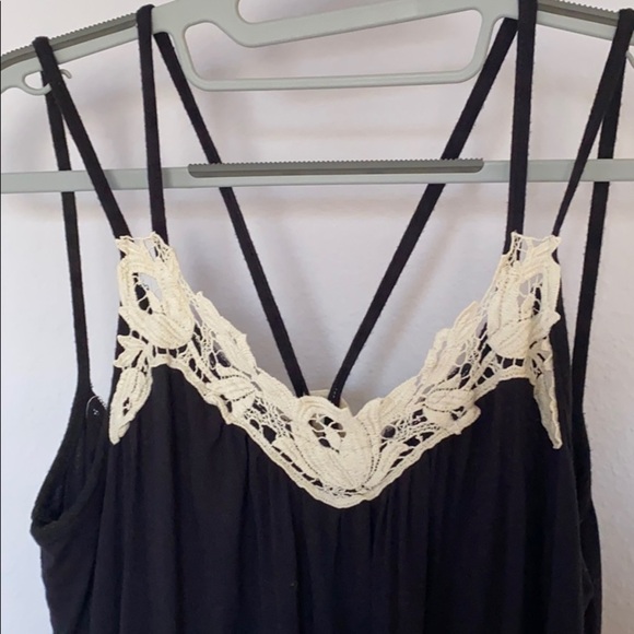 Sworn Virgins SOFT Bamboo and Lace Black Dress M - Picture 2 of 6